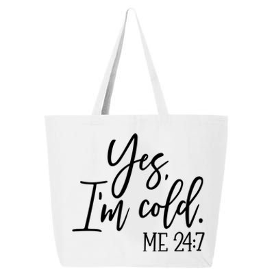 Yes IM Cold Me 24 7 Winter Freezing Season 25L Jumbo Tote