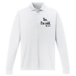 Yes I’m Cold Me 24:7 Performance Long Sleeve Polo