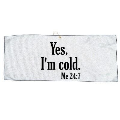 Yes I’m Cold Me 24:7 Large Microfiber Waffle Golf Towel