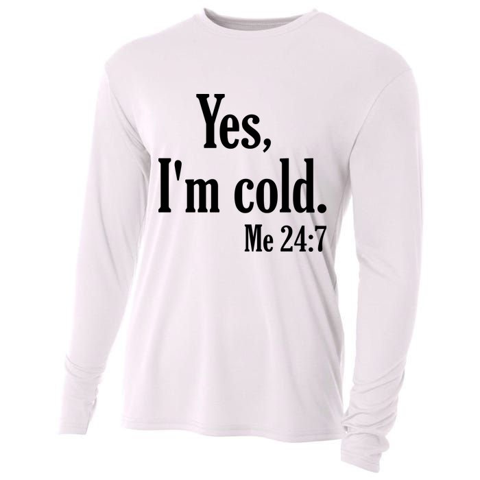 Yes I’m Cold Me 24:7 Cooling Performance Long Sleeve Crew