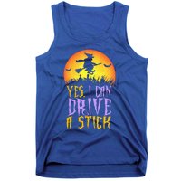 Yes I Can Drive A Stick Witch Funny Halloween Tank Top