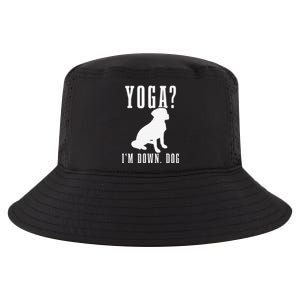 Yoga Im Down Dog Funny Yoga Teacher Yogi Gift Cool Comfort Performance Bucket Hat