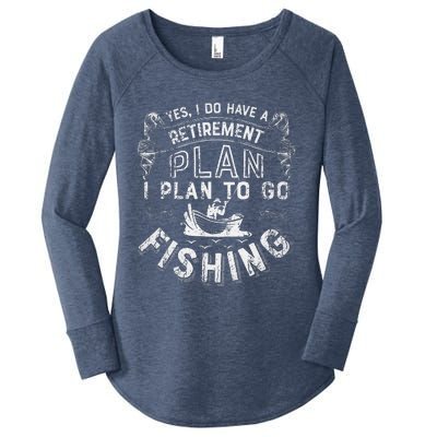 Yes I Do Have A Retirement Plan To Go Fishing Women's Perfect Tri Tunic Long Sleeve Shirt