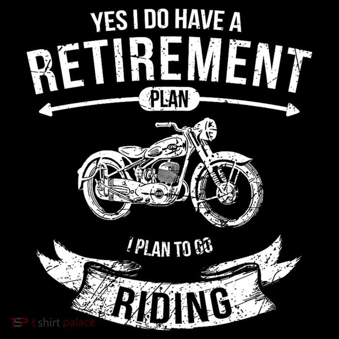 Yes I Do Have A Retirement Plan I Plan To Go Riding Funny Biker Kids Hoodie