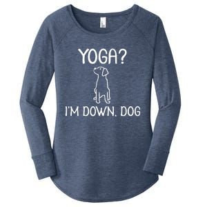 Yoga Im Down Dog Women's Perfect Tri Tunic Long Sleeve Shirt