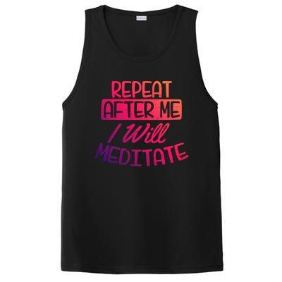 Yoga Instructor Design Repeat After Me Gift Great Gift PosiCharge Competitor Tank