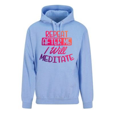 Yoga Instructor Design Repeat After Me Gift Great Gift Unisex Surf Hoodie