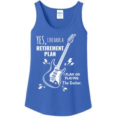 Yes I Do Have A Retiret Plan Playing Guitar Gift Ladies Essential Tank