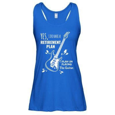 Yes I Do Have A Retiret Plan Playing Guitar Gift Ladies Essential Flowy Tank