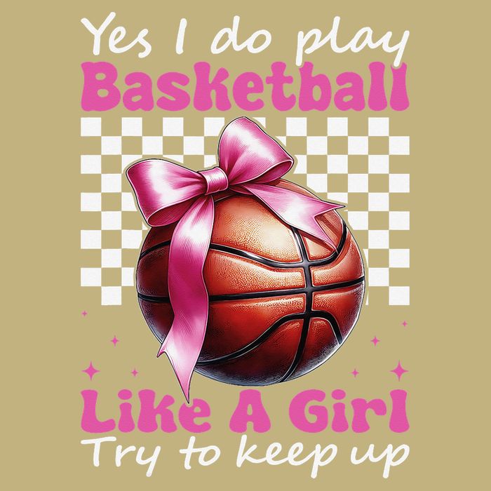 Yes I Do Play Basketball Like A Girl Mom Coquette Bow Cooling Performance Long Sleeve Crew