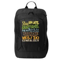 Yes I Do Genealogy Genealogist Ancestry Family Historian City Backpack