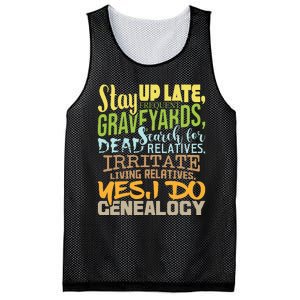 Yes I Do Genealogy Genealogist Ancestry Family Historian Mesh Reversible Basketball Jersey Tank