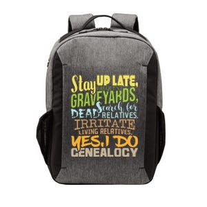 Yes I Do Genealogy Genealogist Ancestry Family Historian Vector Backpack