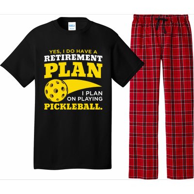 Yes I Do Have a Retirement Plan Pickleball Lovers Gifts Pajama Set