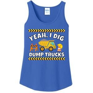 Yeah I Dig Dump Trucks Funny Bulldozer Excavator Tractor Gift Ladies Essential Tank