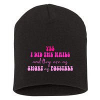 Yes I Did The Nails And They Are As Short As Possible Quote Short Acrylic Beanie