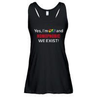 Yes I’m Gay And Homophobic We Exist LGBT Apparel Ladies Essential Flowy Tank