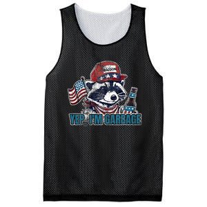 Yep IM Garbage Funny Political Raccoon Mesh Reversible Basketball Jersey Tank