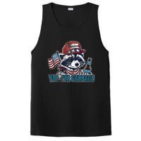 Yep IM Garbage Funny Political Raccoon PosiCharge Competitor Tank