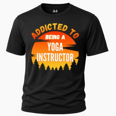 Yoga Instructor Gift Addicted To Yoga Instructor Funny Gift Performance Shirt