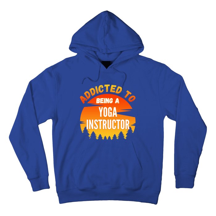 Yoga Instructor Gift Addicted To Yoga Instructor Funny Gift Hoodie