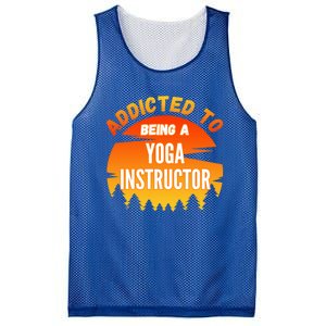 Yoga Instructor Gift Addicted To Yoga Instructor Funny Gift Mesh Reversible Basketball Jersey Tank