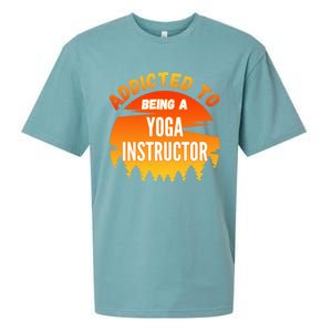 Yoga Instructor Gift Addicted To Yoga Instructor Funny Gift Sueded Cloud Jersey T-Shirt