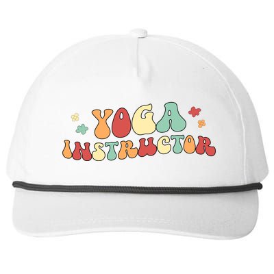 Yoga Instructor Groovy Yoga Teacher Cute Gift Snapback Five-Panel Rope Hat