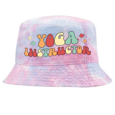 Yoga Instructor Groovy Yoga Teacher Cute Gift Tie-Dyed Bucket Hat