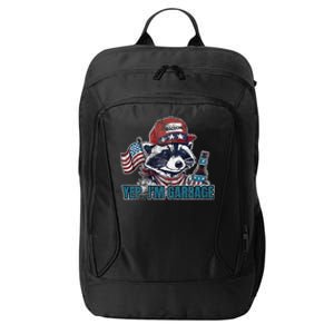 Yep IM Garbage Funny Political Raccoon City Backpack