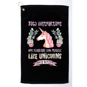 Yoga Instructors Gift Fabulous Magical Unicorn Gift Platinum Collection Golf Towel