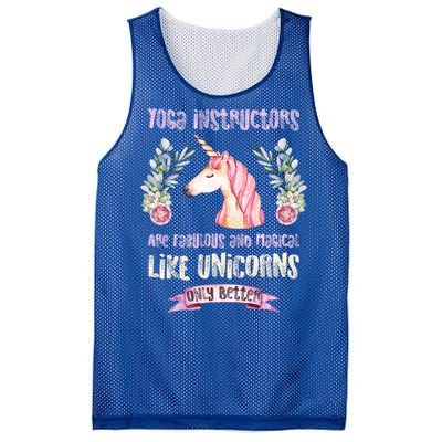 Yoga Instructors Gift Fabulous Magical Unicorn Gift Mesh Reversible Basketball Jersey Tank