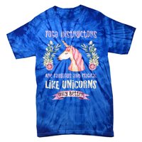 Yoga Instructors Gift Fabulous Magical Unicorn Gift Tie-Dye T-Shirt