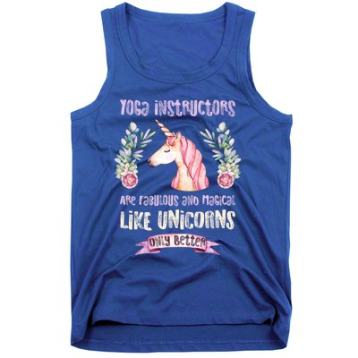 Yoga Instructors Gift Fabulous Magical Unicorn Gift Tank Top