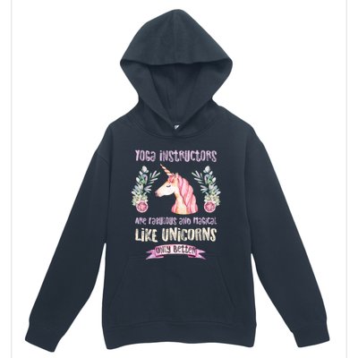 Yoga Instructors Gift Fabulous Magical Unicorn Gift Urban Pullover Hoodie