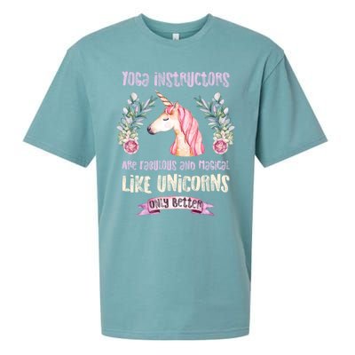 Yoga Instructors Gift Fabulous Magical Unicorn Gift Sueded Cloud Jersey T-Shirt