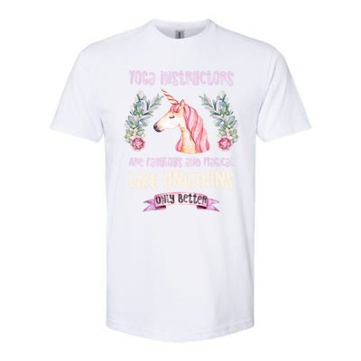 Yoga Instructors Gift Fabulous Magical Unicorn Gift Softstyle CVC T-Shirt