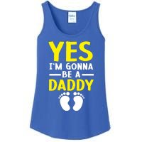 Yes I'm Gonna Be A Daddy Announcet Fatherhood Funny Gift Ladies Essential Tank