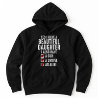 Yes I Have A Beautiful Daughters Sarcastic Dad Gifts Hoodie