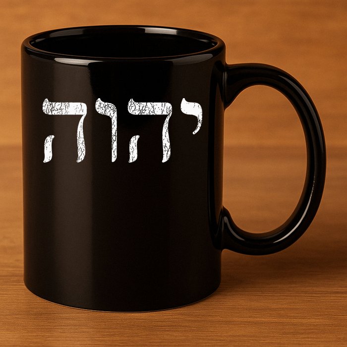 Yhwh In Hebrew Meaning Tetragrammaton God Yahweh Faith Based 11oz C Handle Ceramic Mug