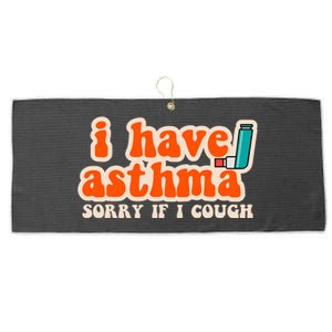 Yoracrab I Have Asthma Sorry If I Cough Large Microfiber Waffle Golf Towel