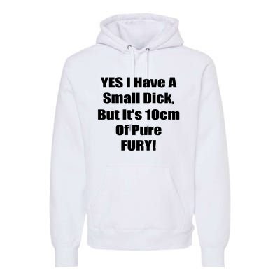 Yes I Have A Small Dick But It's 10Cm Of Pure Fury Shirt Funny Premium Hoodie