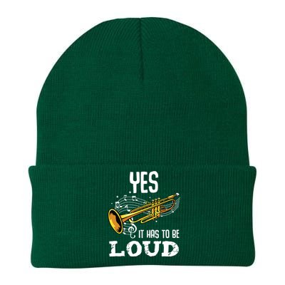 Yes It Has To Be That Loud Trumpeter Trumpet Brass Musician Knit Cap Winter Beanie