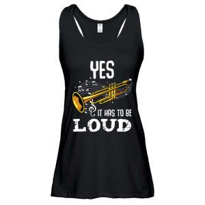 Yes It Has To Be That Loud Trumpeter Trumpet Brass Musician Ladies Essential Flowy Tank