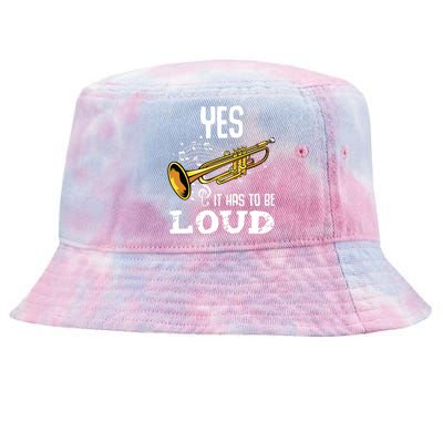 Yes It Has To Be That Loud Trumpeter Trumpet Brass Musician Tie-Dyed Bucket Hat