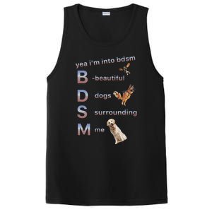 Yea Im Into Bdsm (Beautiful Dogs Surrounding Me) Funny Dog PosiCharge Competitor Tank