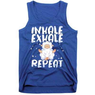 Yoga Instructor Inhale Exhale Repeat Meditation Yoga Gift Tank Top