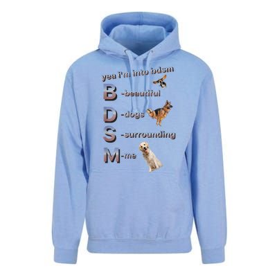 Yea Im Into Bdsm (Beautiful Dogs Surrounding Me) Unisex Surf Hoodie