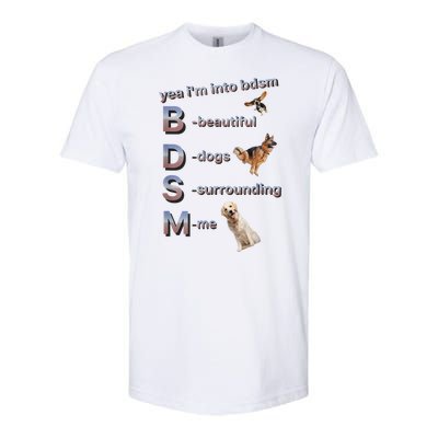 Yea Im Into Bdsm (Beautiful Dogs Surrounding Me) Softstyle CVC T-Shirt