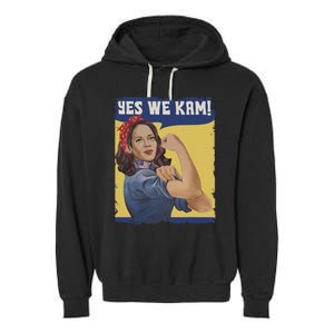 Yes I Kam! Kamala Harris 2024 For President Campaign Garment-Dyed Fleece Hoodie